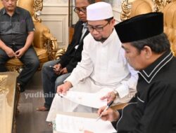 Bupati Sidrap, H. Dollah Mando Tanda Tangani Memorandum of Understanding  dengan Tim Program Desa Dunia