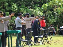 Mengasah Tuk Meningkatkan Kemampuan Personil, Polres Palopo Gelar Latihan Menembak