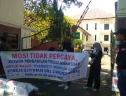 Aksi Diam Massa Pendemo Memulai Babak Baru Sengketa Lahan di Siawung Barru