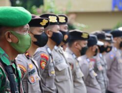 Giat Kapolres Maros  Melaksanakan Apel Gelar Pasukan  Dalam Rangka Pengamanan Unjuk Rasa