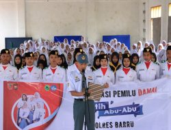 Polres Barru Laksanakan Deklarasi Pemilu Damai Pada Tingkat SMA,SMK Dan MAN Di SMKN Neg.1 Barru