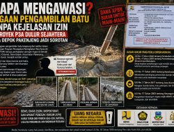 Siapa Mengawasi? Dugaan Pengambilan Batu Tanpa Kejelasan Izin di Proyek P3A Dulur Sejahtera Desa Depok Pakenjeng Jadi Sorotan